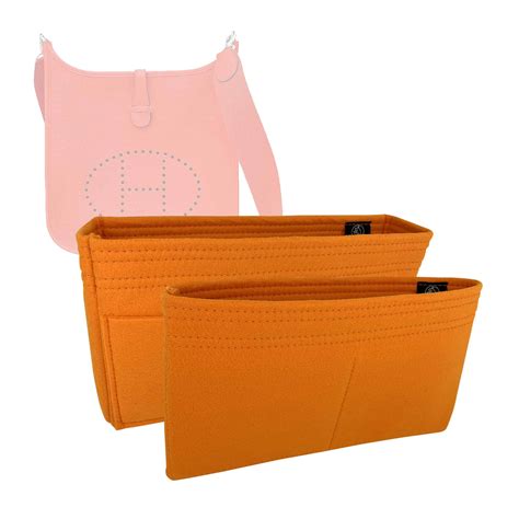 hermes plastic organizer shoulder bag|bag insert Hermes evelyne pm.